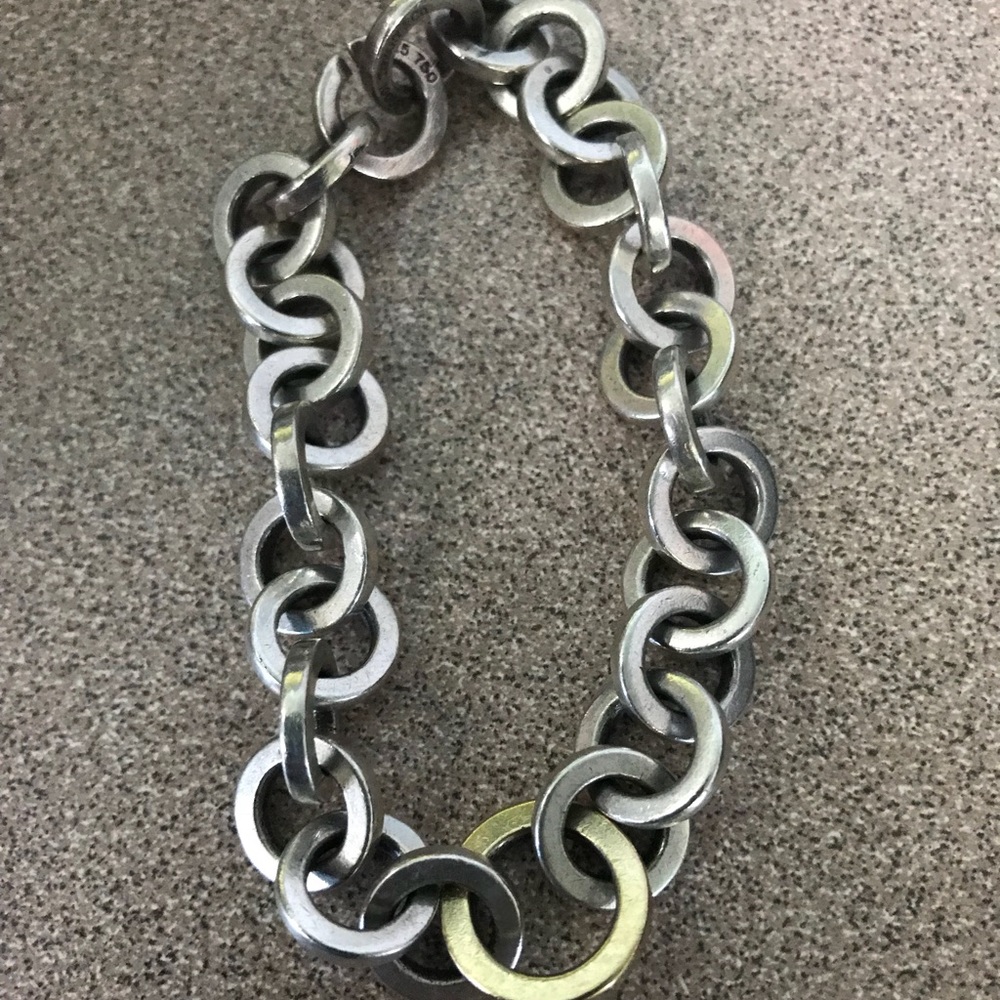 Tiffany charm link bracelet